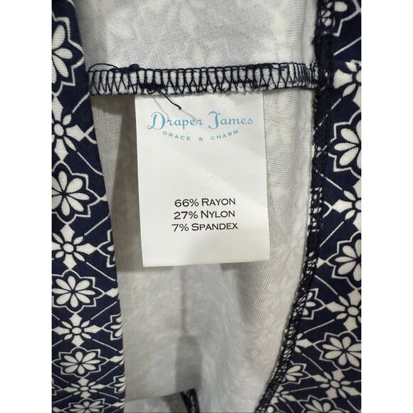 Draper James Honeycomb Floral Dress in Nassau Navy M - Picture 5 of 5